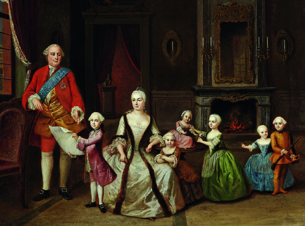 Prinz Georg Wilhelm mit seiner Familie c.1760 (Johann Christian Fiedler)