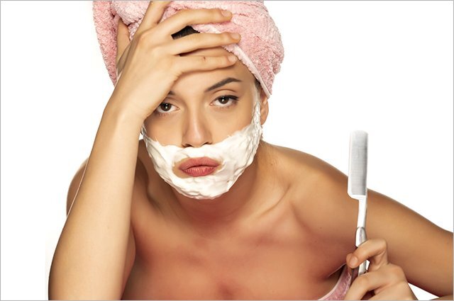    Почему у женщины могут расти усы и борода?