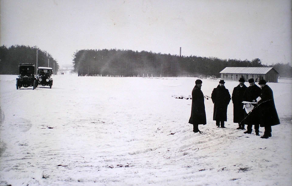 Планирование места для постройки завода АМО в 1916-м году.