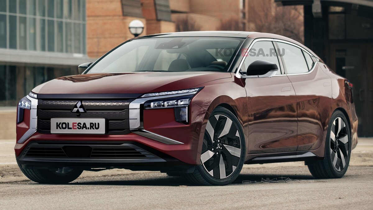 Рендер нового седана Mitsubishi Proudia