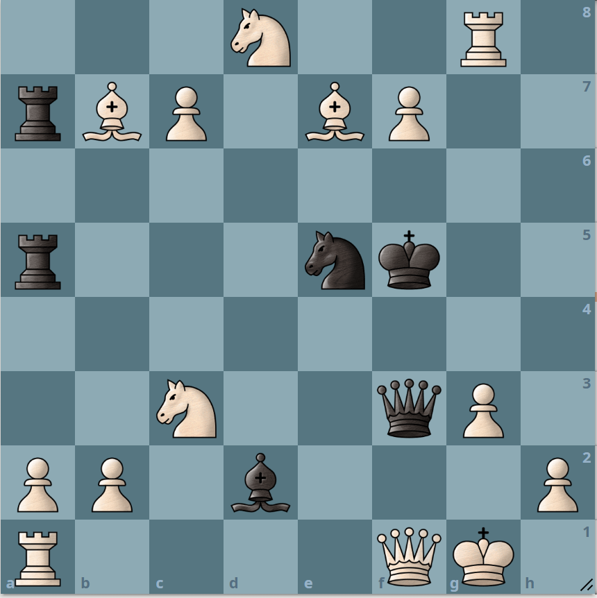 м1, ход белых