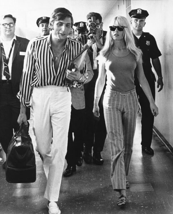 Брижит Бардо прилетела из Мексики в Нью-Йорк, 1 августа 1966-го года