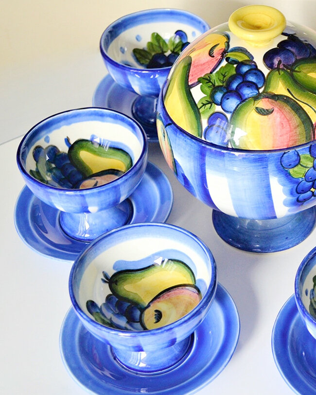 Набор для компота «Фрукты». 1973 год, ЗиК. Автор Николай Алексеевич Коковихин