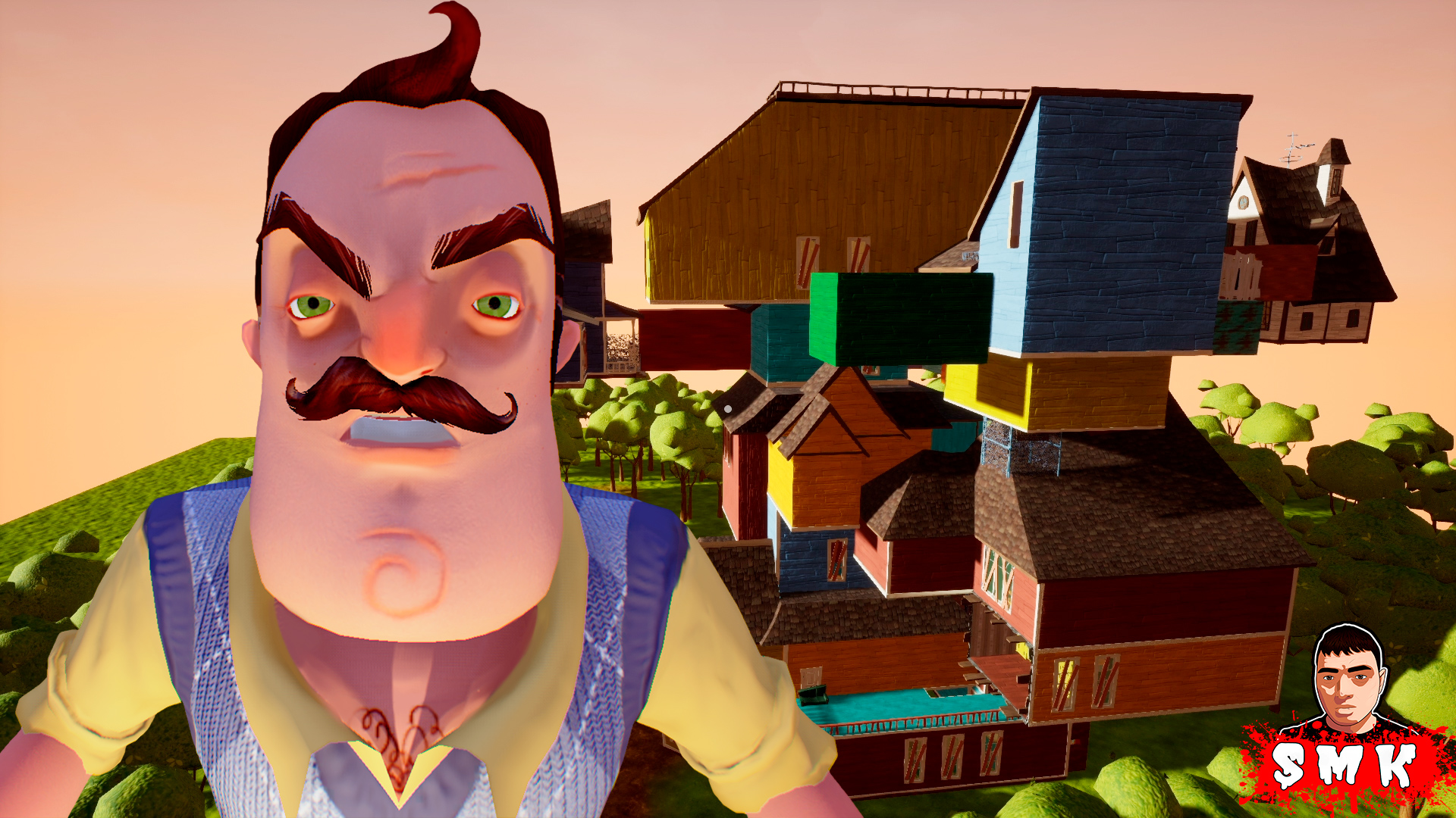 ШОУ ПРИВЕТ СОСЕД!ПОБЕГ ИЗ ДОМА ВАСИЛИЧА!ИГРА HELLO NEIGHBOR MOD KIT  ПРОХОЖДЕНИЕ МОДА ESCAPE FROM ME!