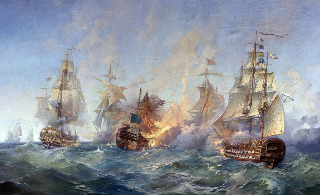 А.А.Блинков "Сражение у мыса Тендра", 1955 год