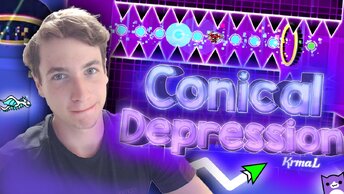 🌊 CONICAL DEPRESSION... Тактично, просто и 🍁 Сложно 😅 ► Geometry Dash