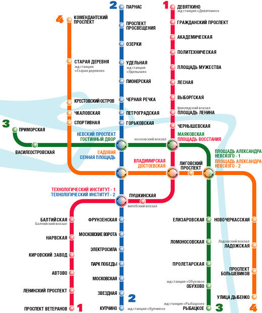 Проспект просвещения метро схема