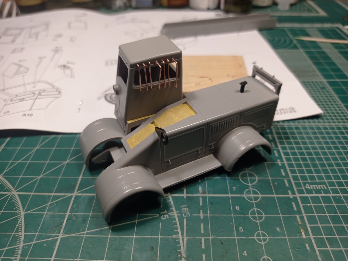 1. Место установки транспортера замаскированно перед грунтовкой.