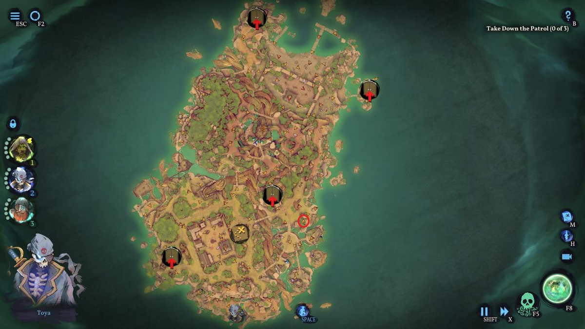 ✅Этот гайд по игре Shadow Gambit: The Cursed Crew поможет вам найти всех разработчиков на разных картах. При игре вам следует нажать «h», чтобы выделить врагов и видеть их имена.-29