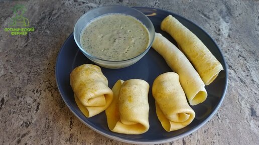 Блины с мясом. Вкусно и по домашнему аппетитно.