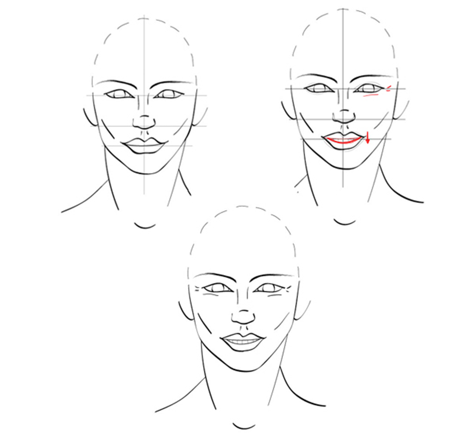 нарисовать лицо приложение