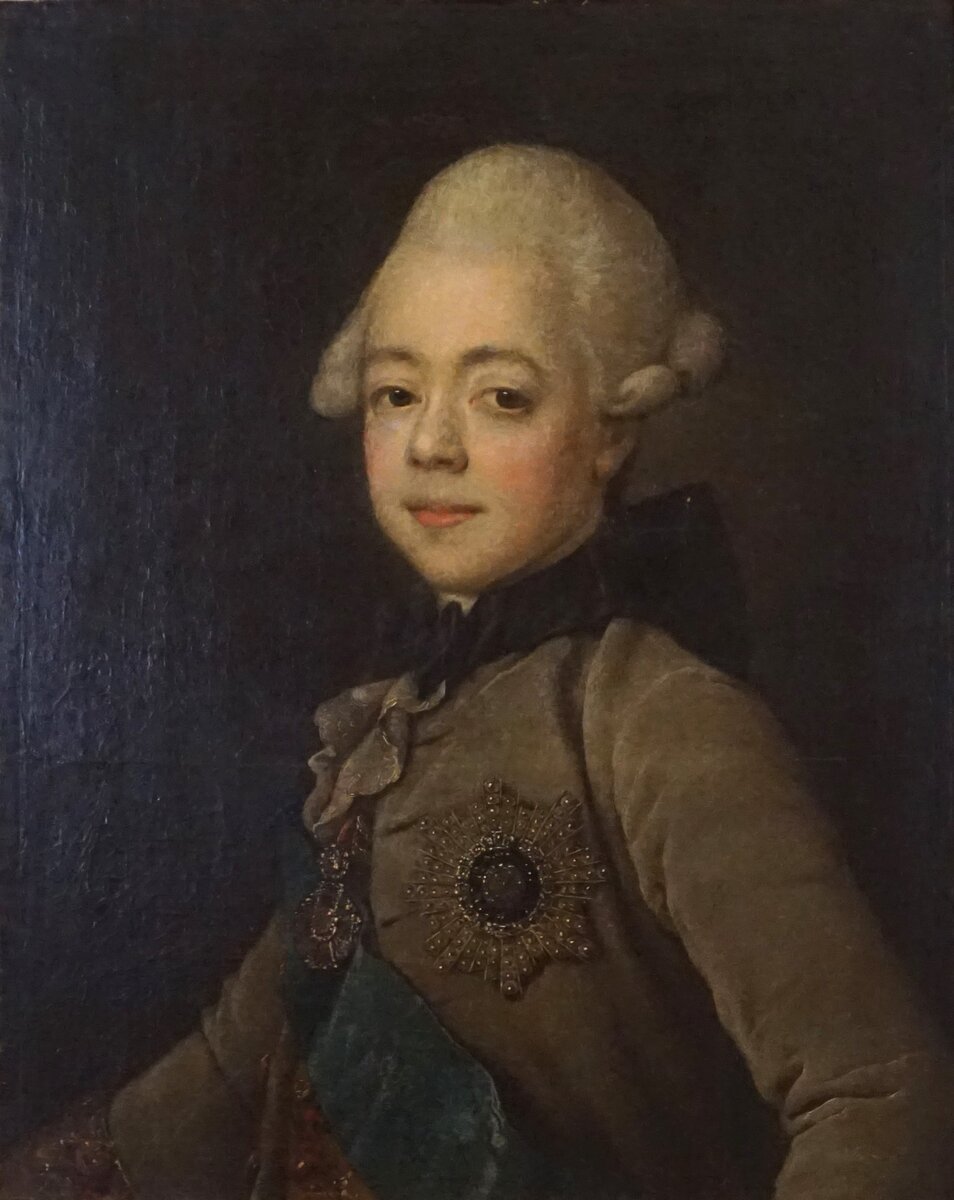 Жан Луи Вуаль. «Портрет великого князя Павла Петровича». После 1771 г. Государственный Русский музей, Санкт-Петербург.