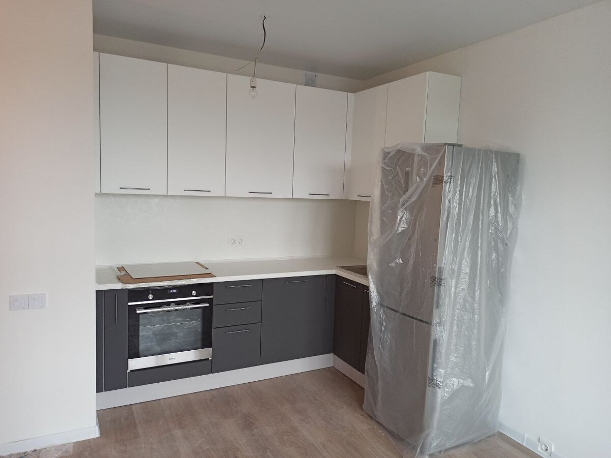 Вариант передачи квартиры от застройщика Самолёт с готовой кухней и техникой (малый размер)