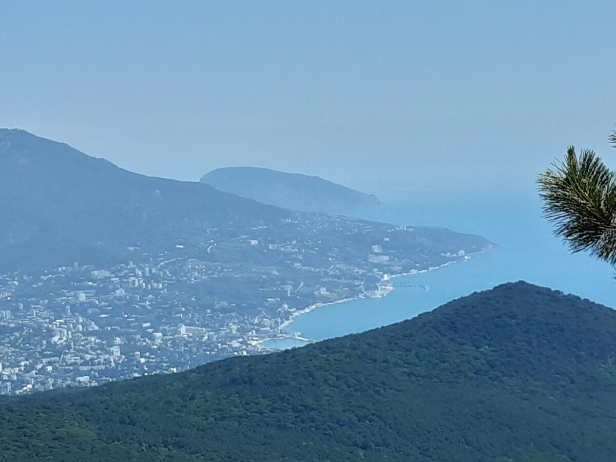 вид  с Ай-Петри на побережье
