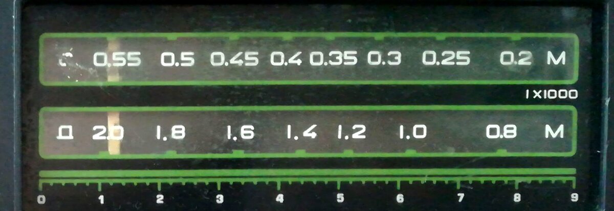 Шкала диапазонов Альпинист-418.