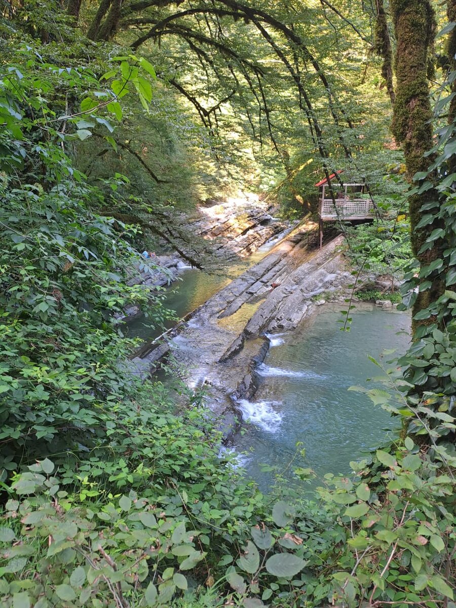 Дагомысские корыта. Вид сверху. Фото автора.