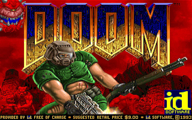 Заставка игры DOOM.