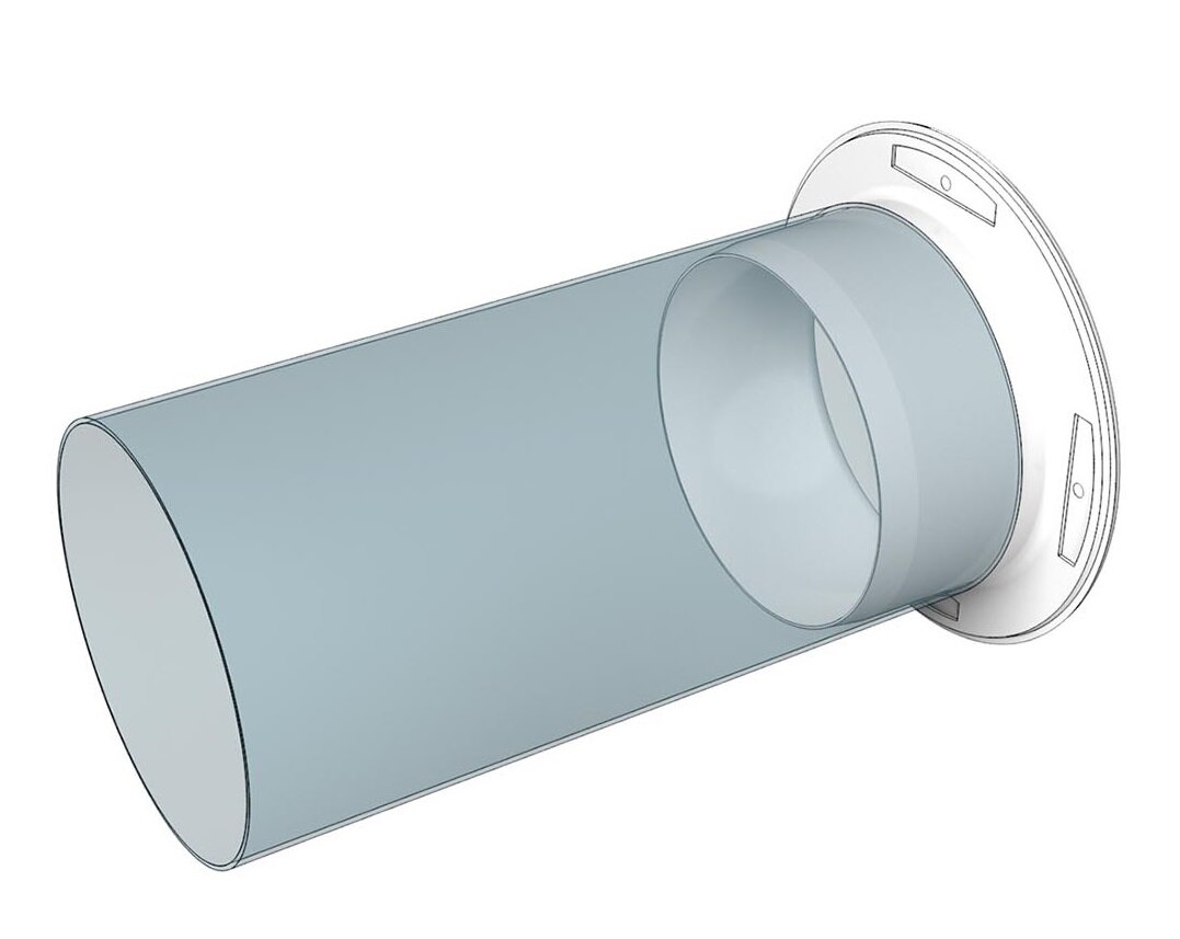 Фланец Ф и воздуховод ВП