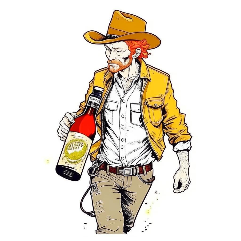 Ковбой идет домой. Нейросеть Kandinsky 2.2.