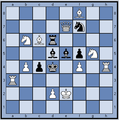 Белые начинают и ставят мат в 2 хода.