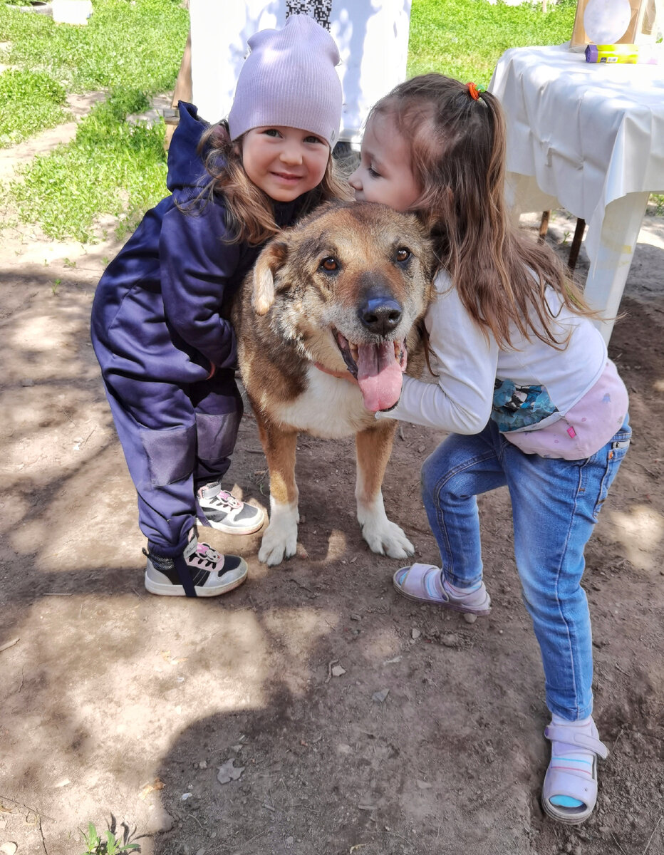 Старк тает в детских объятиях 