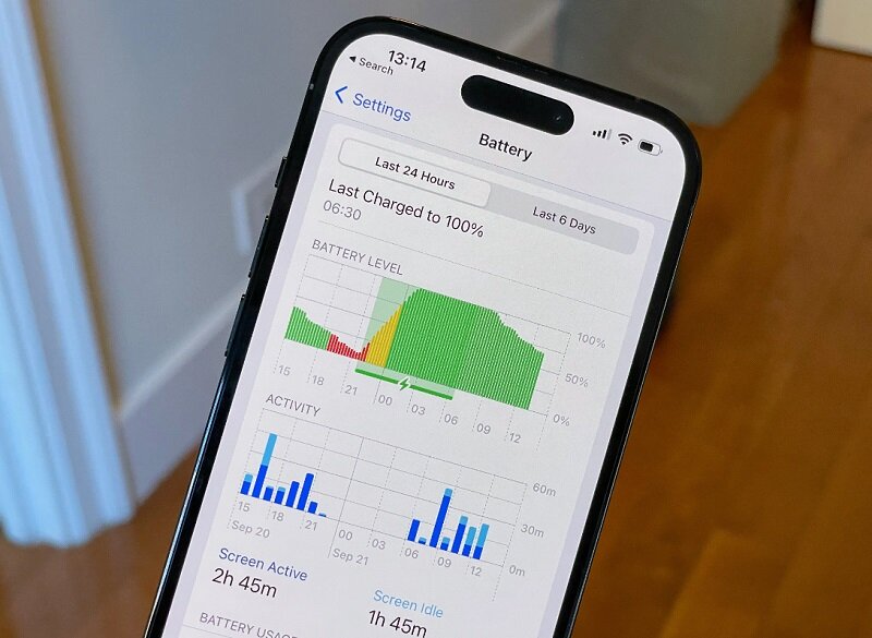 Менее чем за год ёмкость аккумулятора iPhone 14 и iPhone 14 Pro упала на 10-15%
