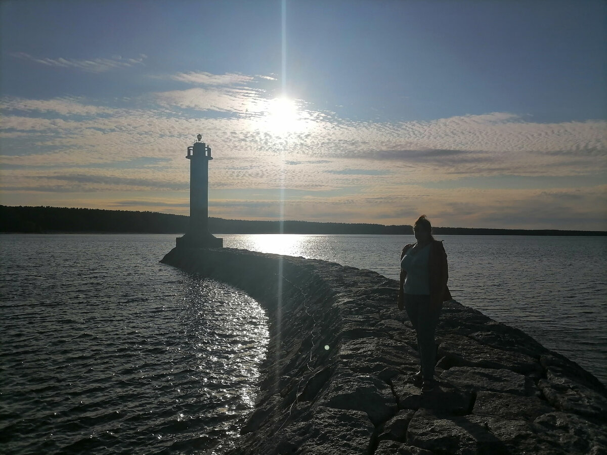 Один из маяков на Ладоге