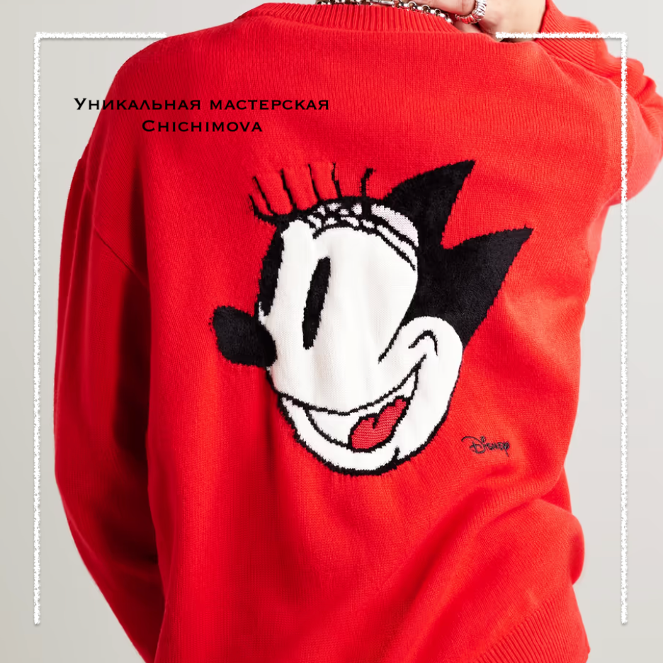 Свитер большого размера Disney из жаккардовой вязки из шерсти и кашемира стоит 1130 фунтов стерлингов, приблизительно 135 406 рублей. Листайте галерею!