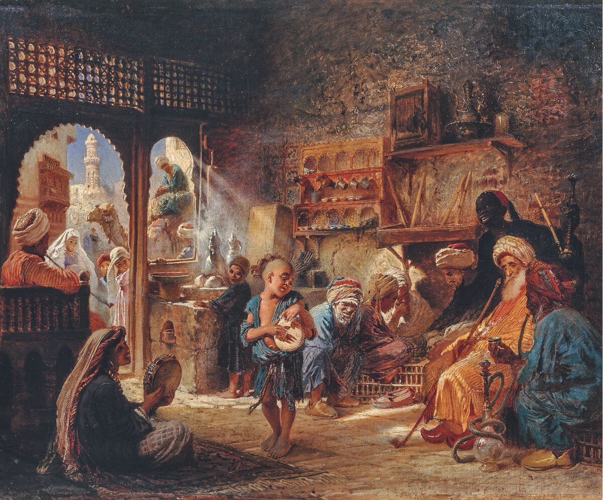 «В каирской кофейне» Маковский Константин 1872