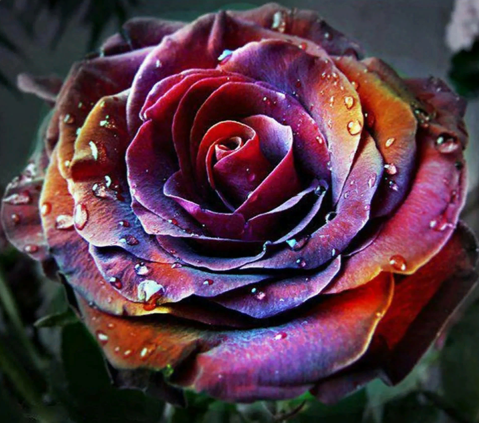 Необычные картинки роз. Чайно- гибридные розы- хамелеоны.