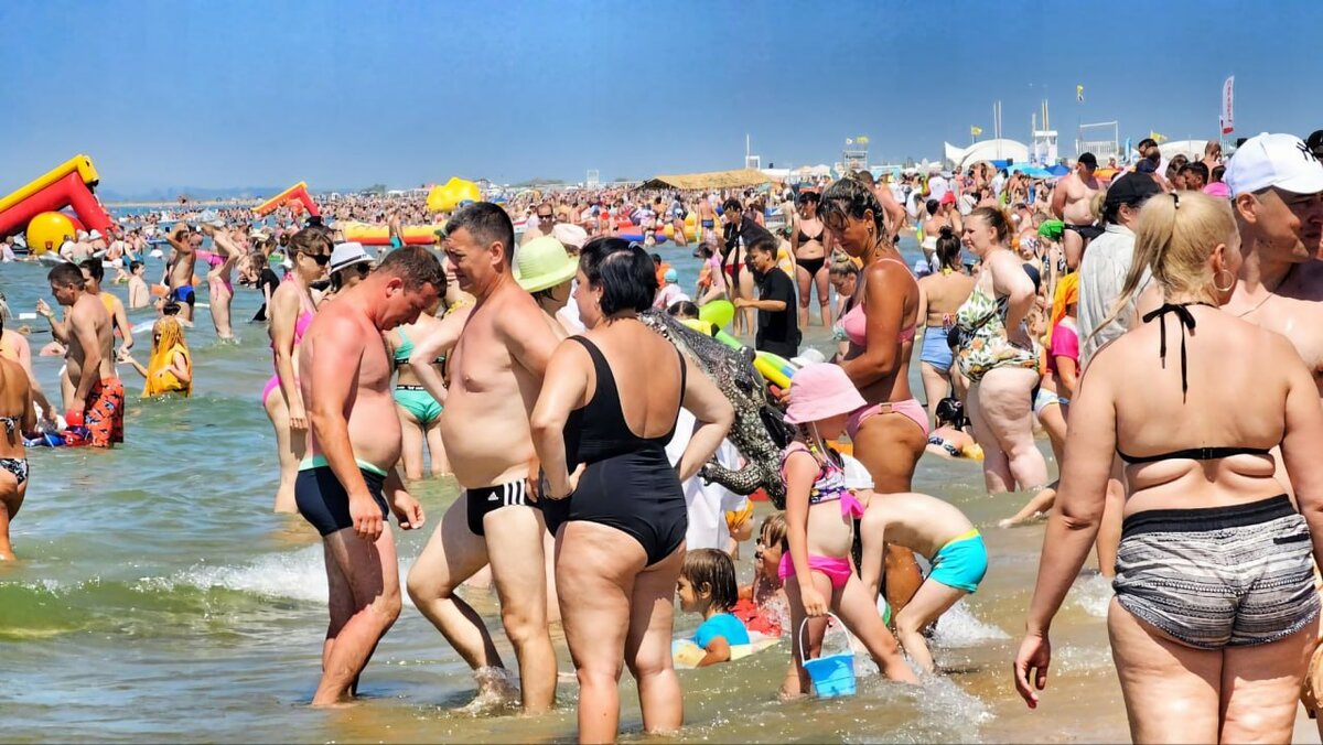 Анапа лето 2023. Анапа пляж. Люди на пляже. Пляжи Анапы сейчас.