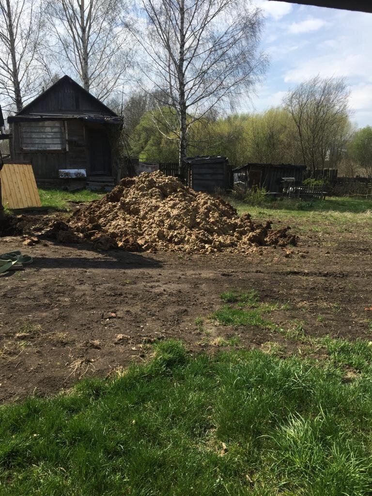 Работы с помощью техники шли очень быстро. 