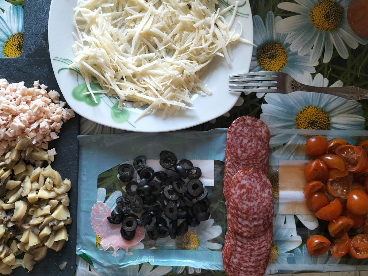 Начинка для моей пиццы готова