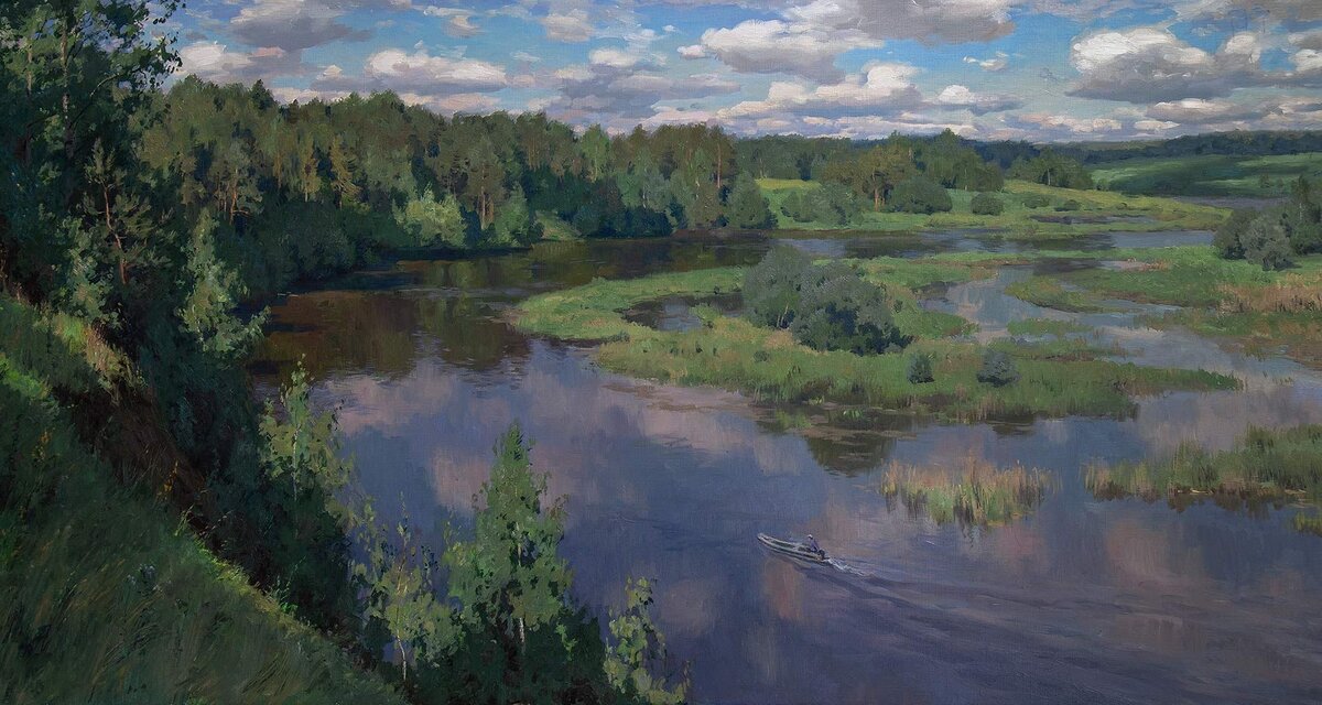"Между небом и водой" 2022 г Художник Станислав Брусилов (brusilov.net)
