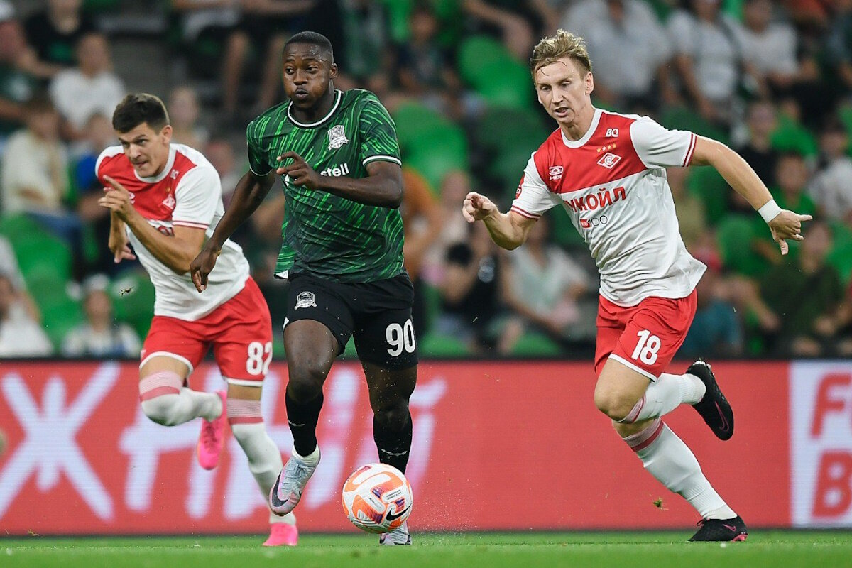    "Спартак" был сильнее "Краснодара" в матче 1 тура Кубка России по футболу. Фото: пресс-служба ФК "Краснодар".