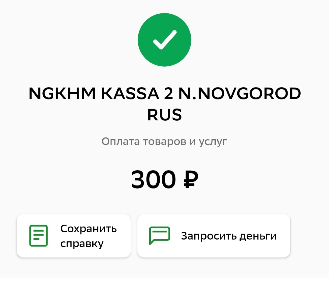 Скан чека за 1 билет на взрослого