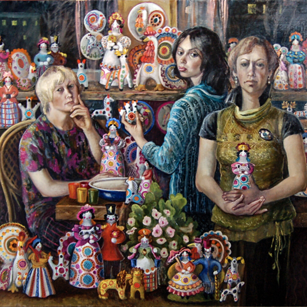 Якупова рушан мустафовна (1929- 2017 ). Картина народный промысел. Гжель декоративно-прикладное искусство дпи. Народные промыслы живопись. Игорь владимирович белковский.