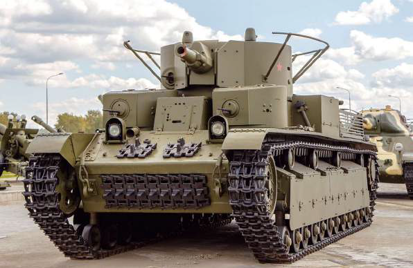 Картинка из свободных источников. Средний танк T-28, модификация начала 1940-х гг., полумакет. Музей военной техники «Боевая слава
Урала». Верхняя Пышма, Россия
