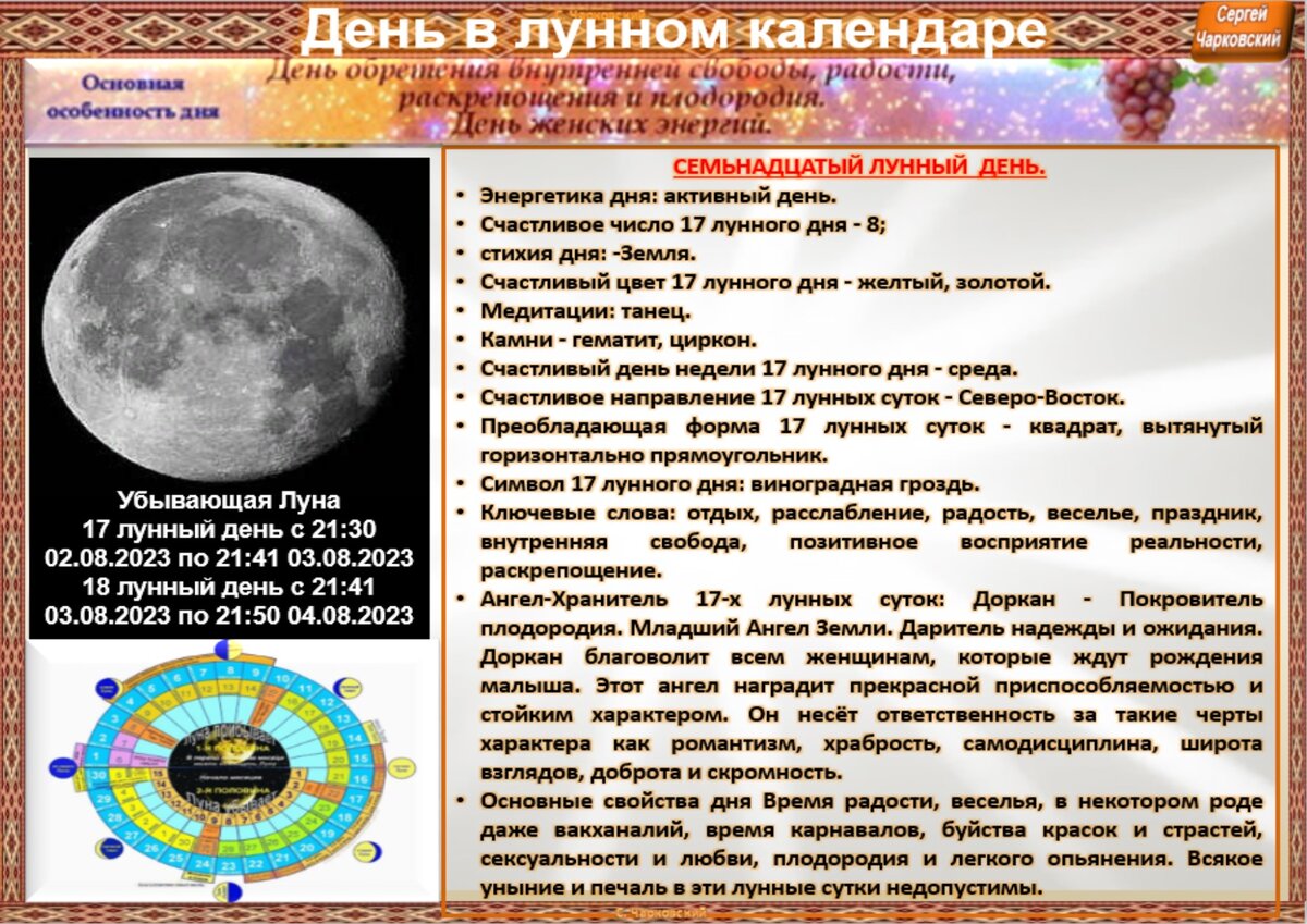 Праздники лунного календаря