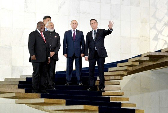    Участники встречи лидеров БРИКС, 2019