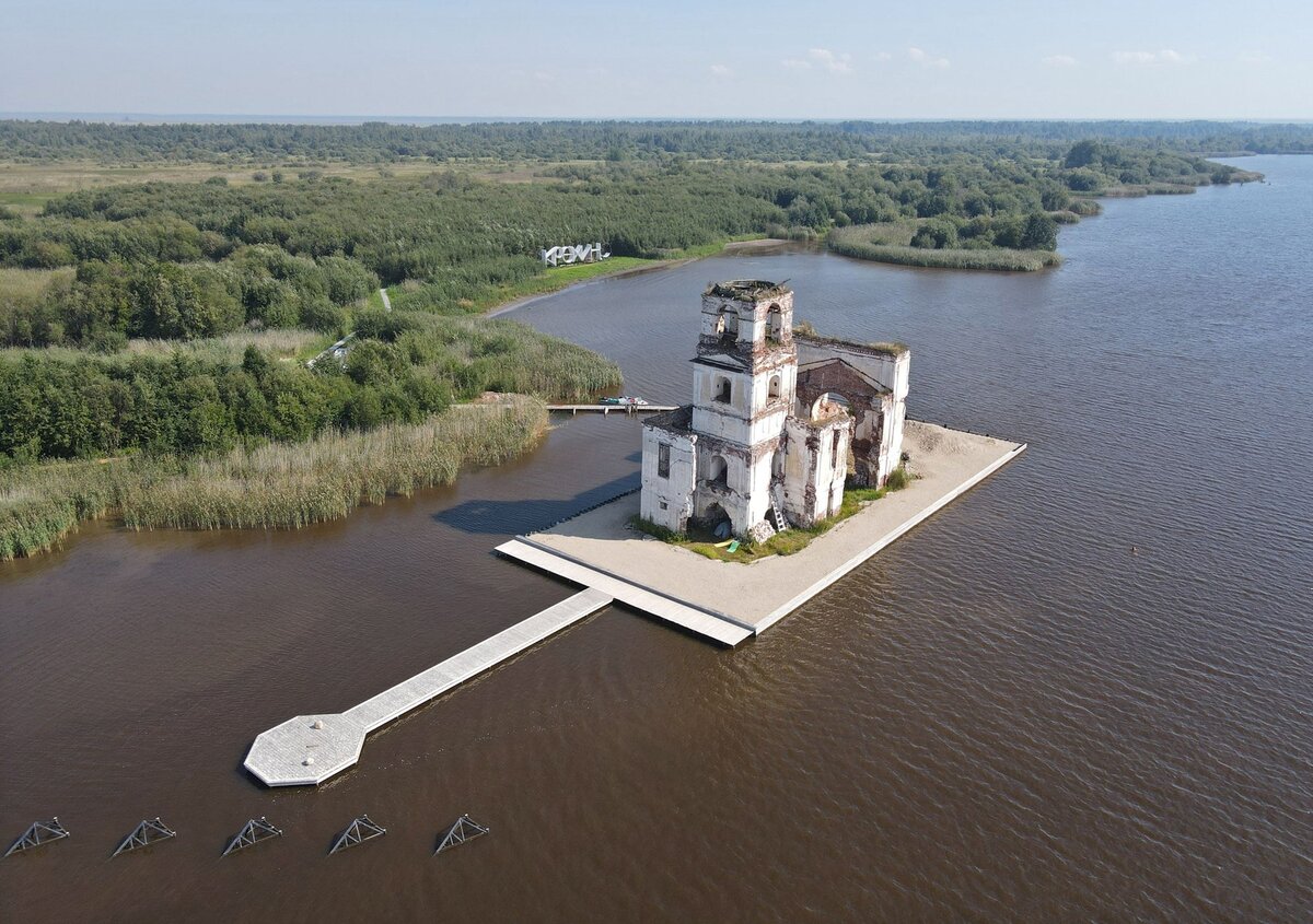 Церковь Маяк Крохино Прокудин Горский