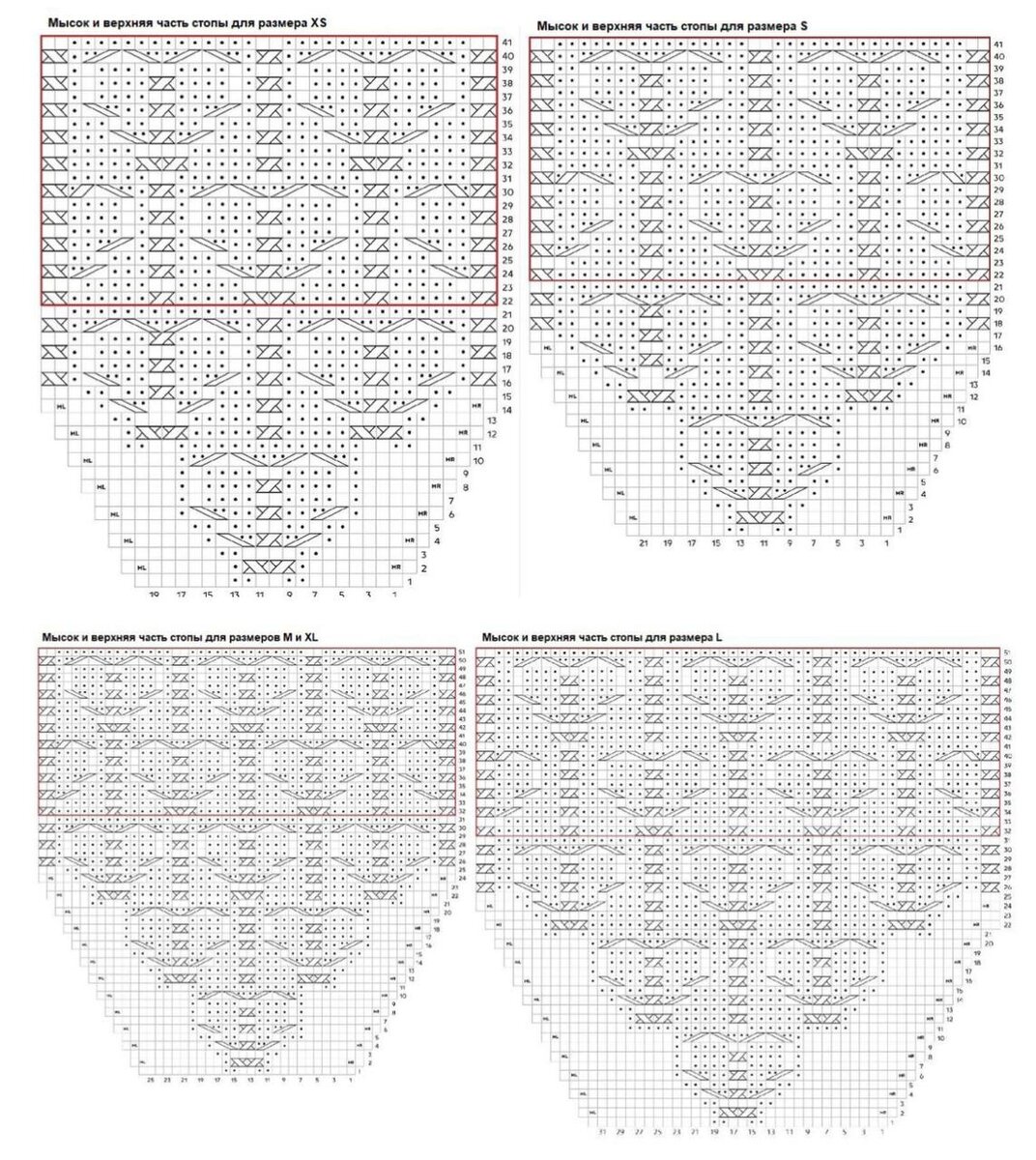Схема узора.