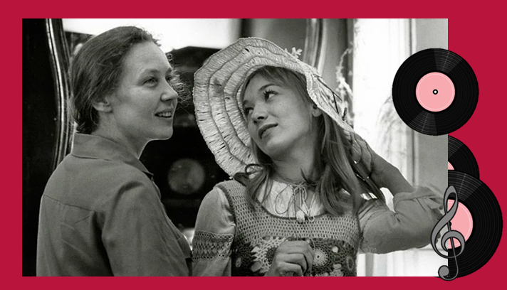 Кадр со съёмок фильма "Романс о влюблённых". 