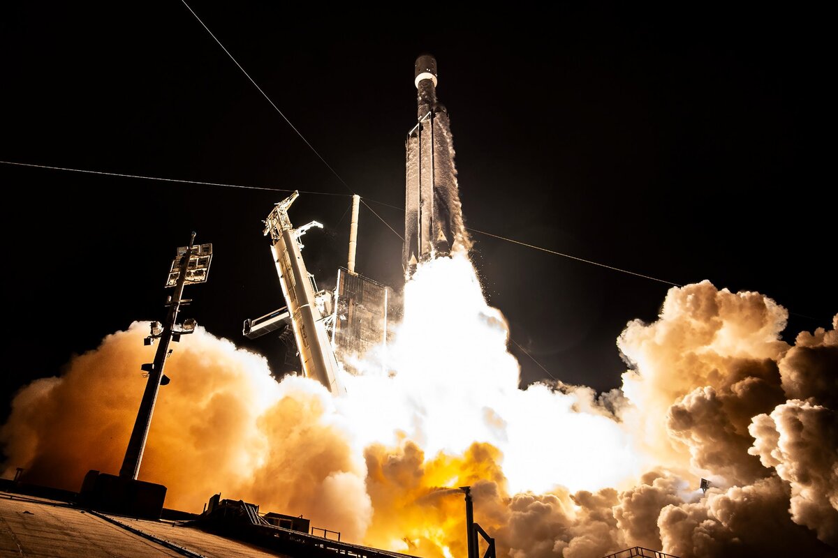 Пуск РН "Falcon Heavy" 29 июля 2023 (мск. время), фото SpaceX