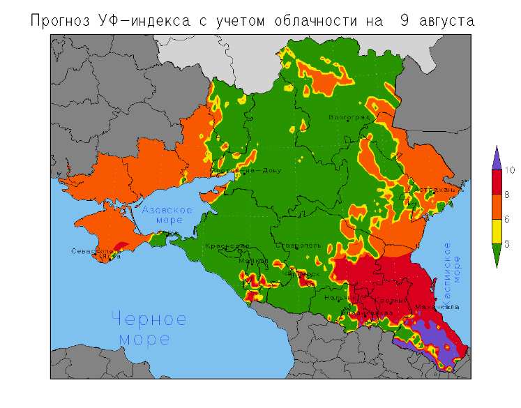 Уф индекс сегодня в аксае ростовская область