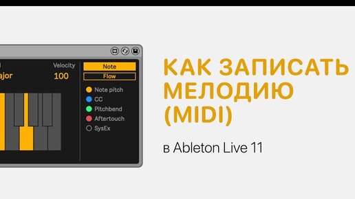 Как записать мелодию MIDI в Ableton Live 11 [Ableton Pro Help]