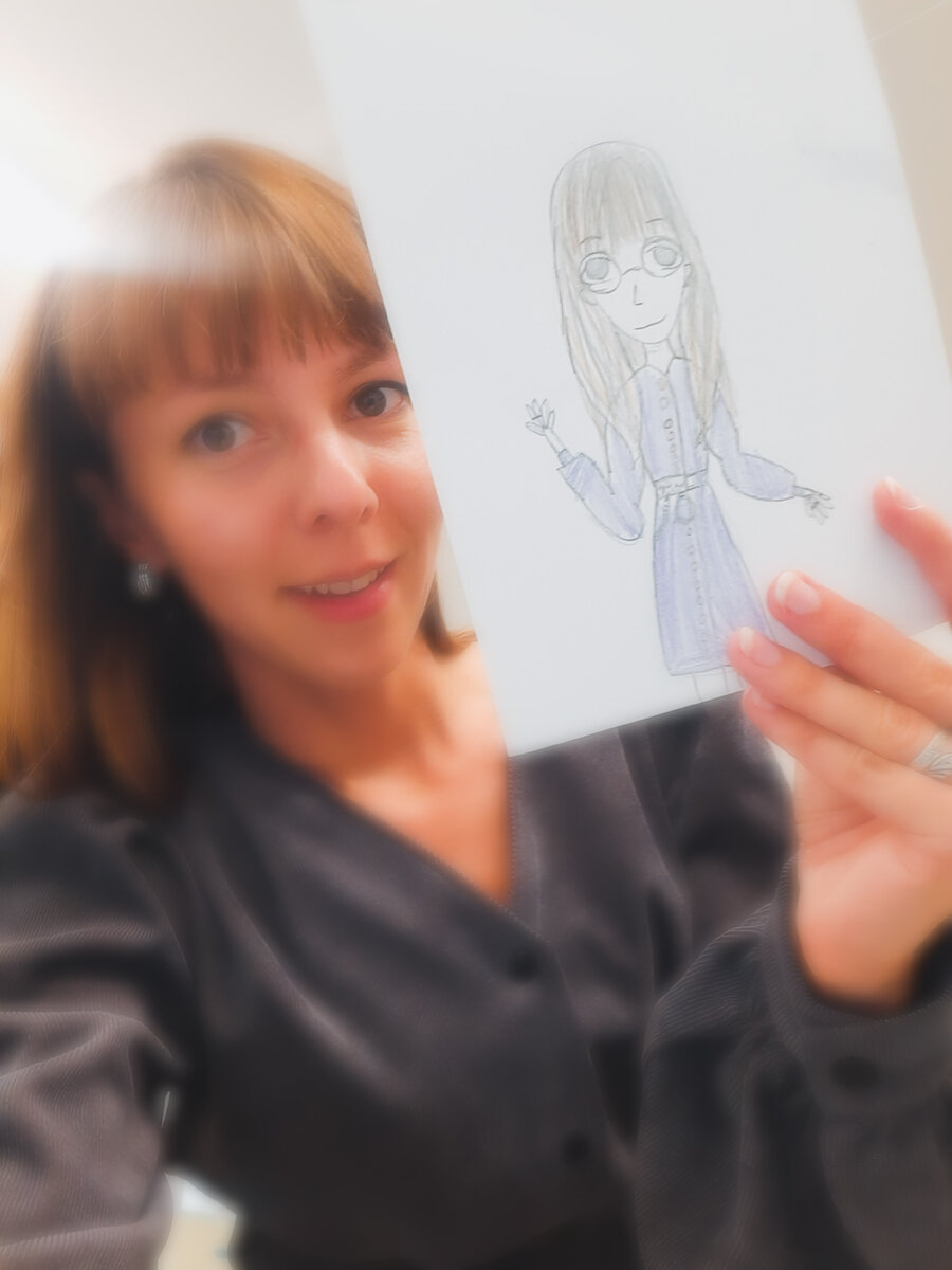 Новая ученица нарисовала (7 класс)