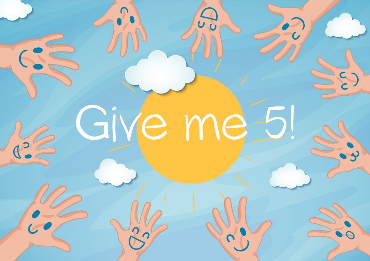 Учить новые слова очень эффективно в игре. "Give me 5"  - прекрасная игра для запоминания новых слов!