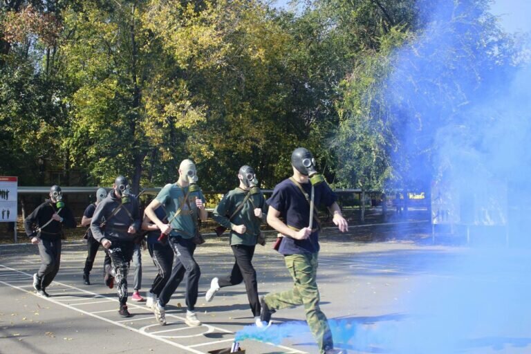    В Оренбургской области проходят учебные сборы по основам военной службы для студентов Кристина Просвиркина