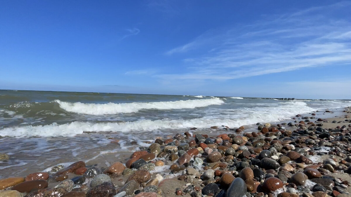 Берег Балтийского моря на Куршской косе